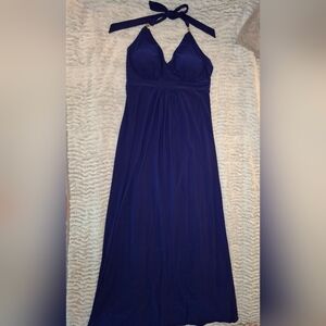 Scarlett Nite Blue Strapless Ruched Gown